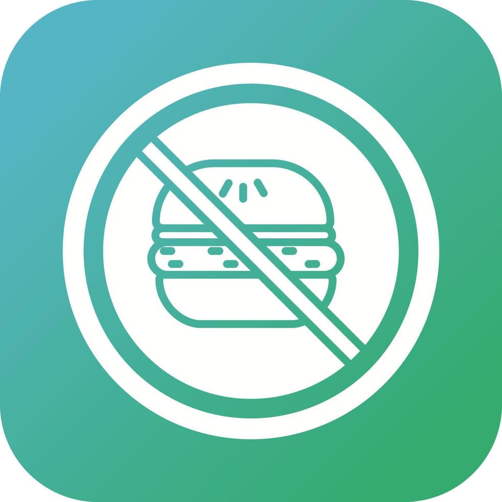 No Eating Vector Icon
