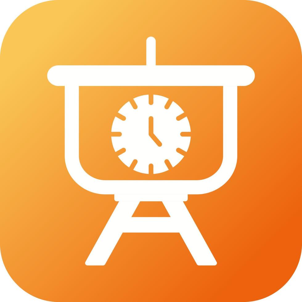 Time Manage Presentation Vector Icon