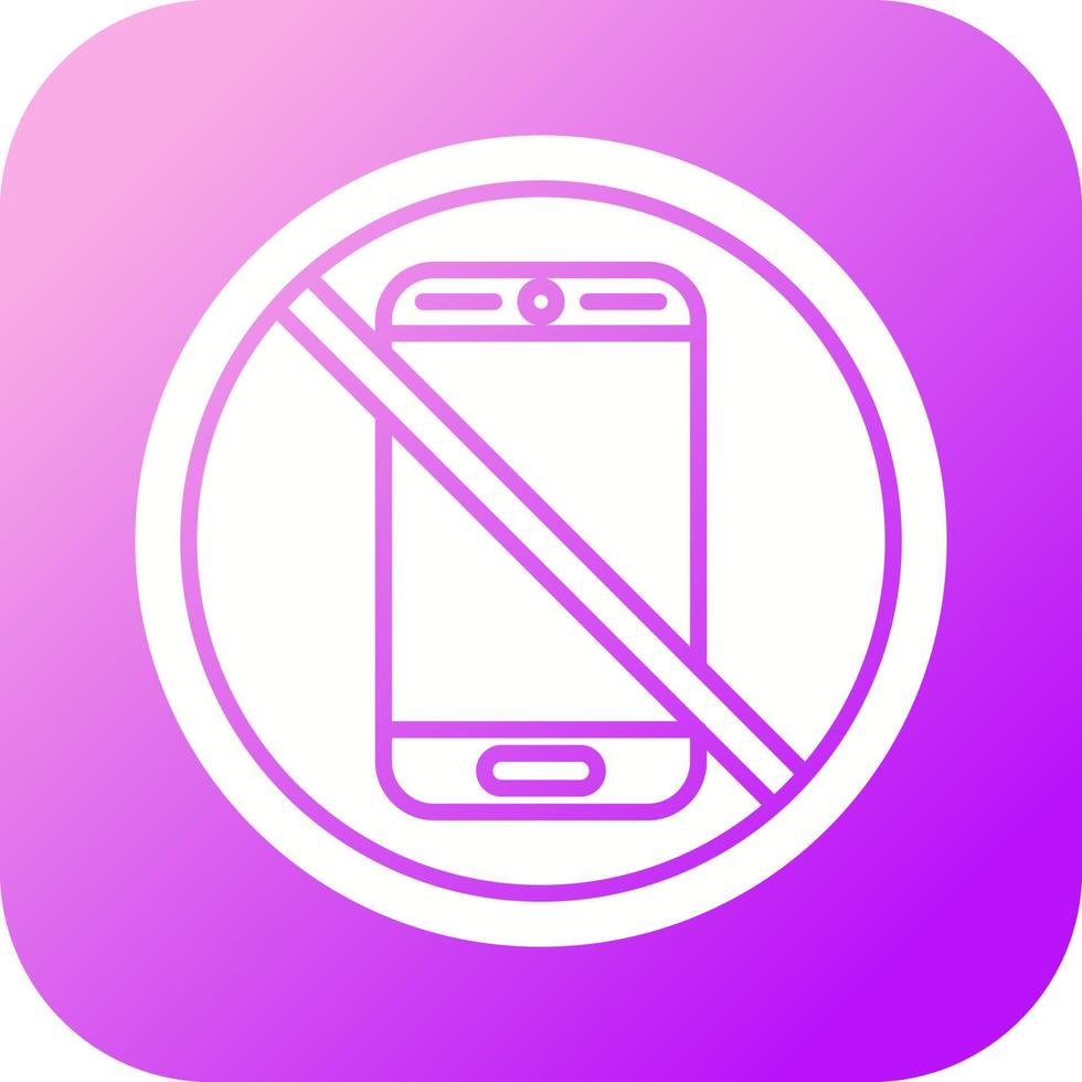 No Phone Vector Icon