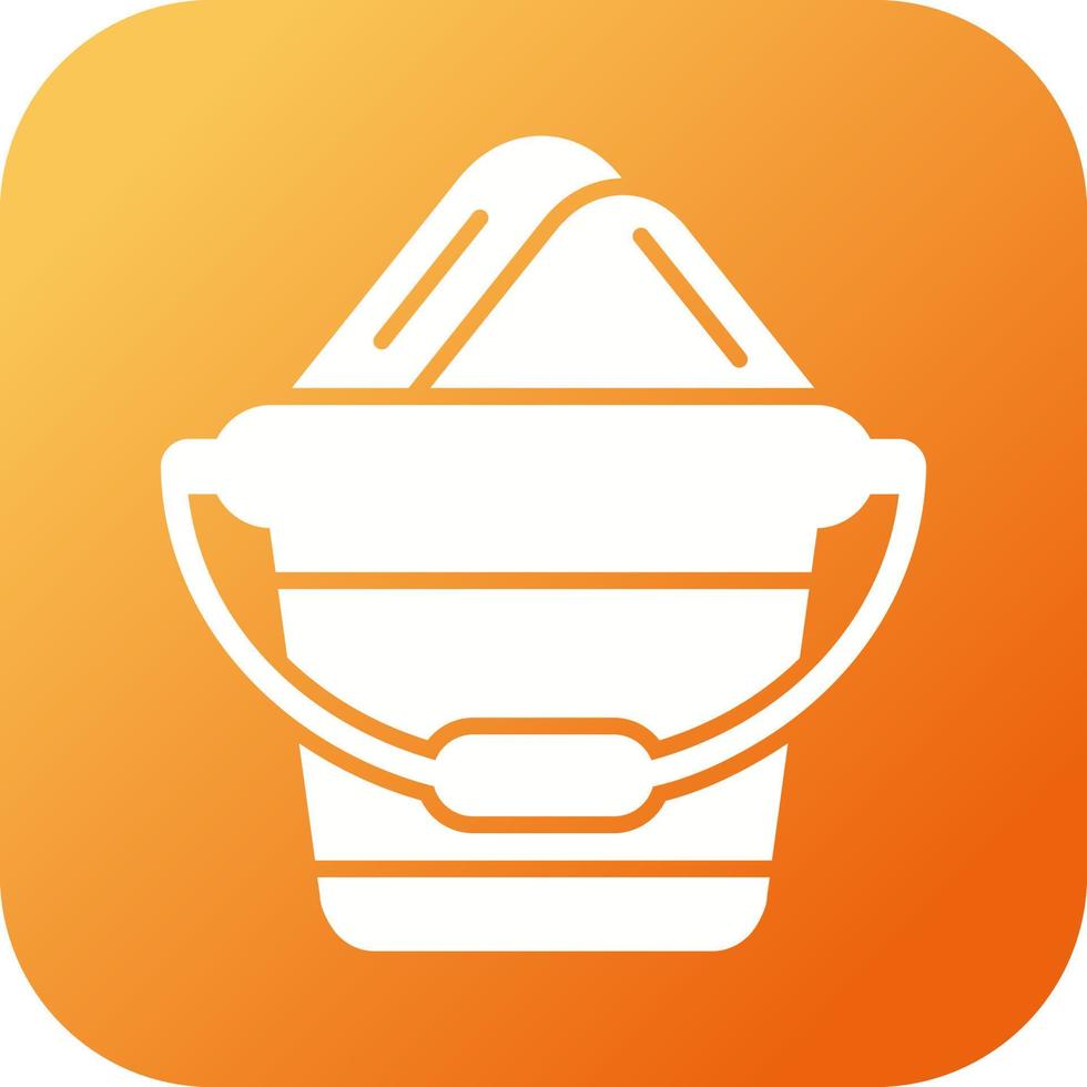 Sand Bucket Vector Icon