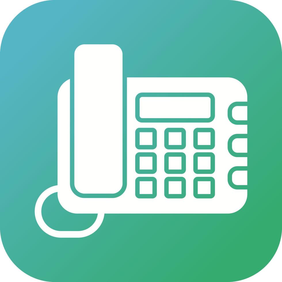 Land Line Phone Vector Icon