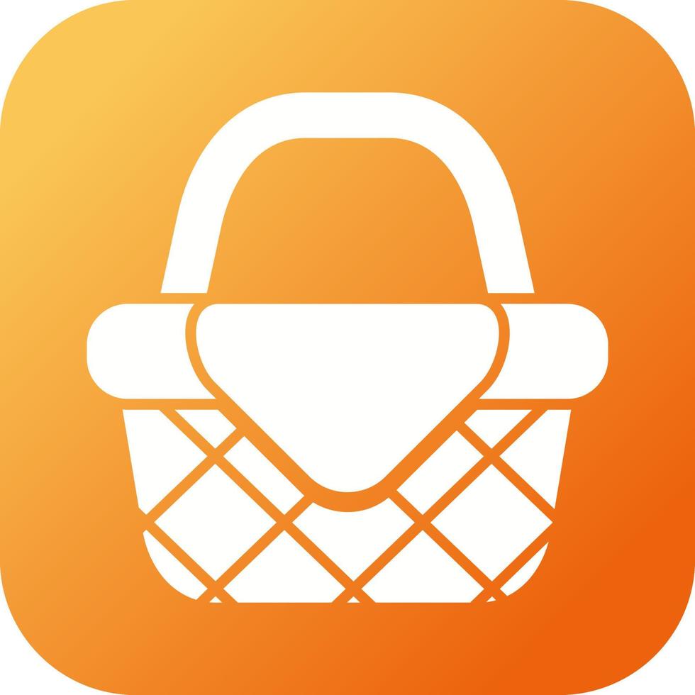 Picnic Basket Vector Icon