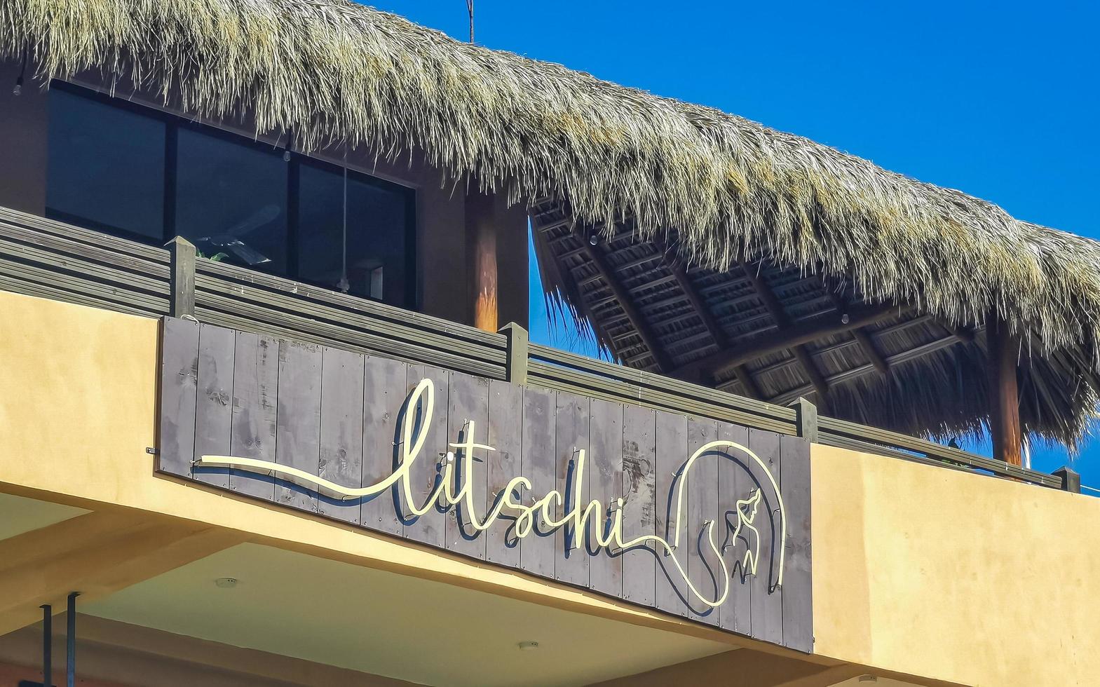 Puerto Escondido Oaxaca Mexico 2022 Hotels buildings houses in tropical paradise in Puerto Escondido Mexico. photo