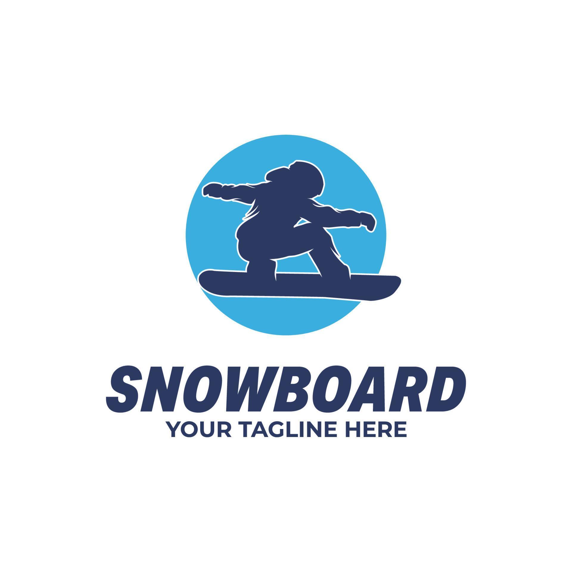 Winter sport - Snowboard logo design template 17148015 Vector Art at ...