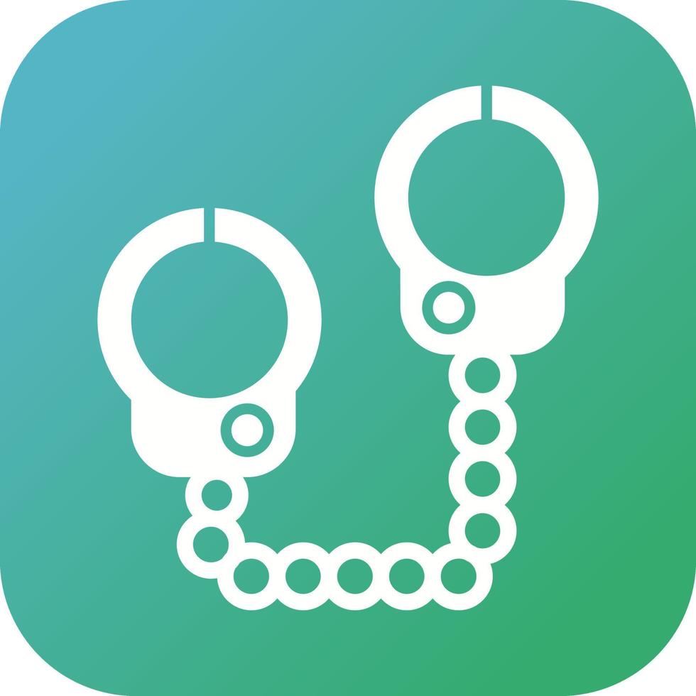 Police Handcuffs Vector Icon