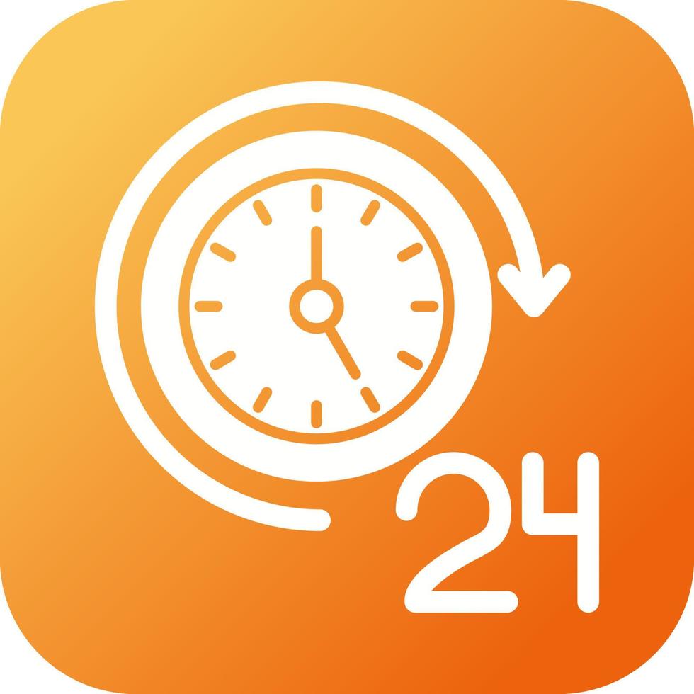 Icono de vector de 24 horas