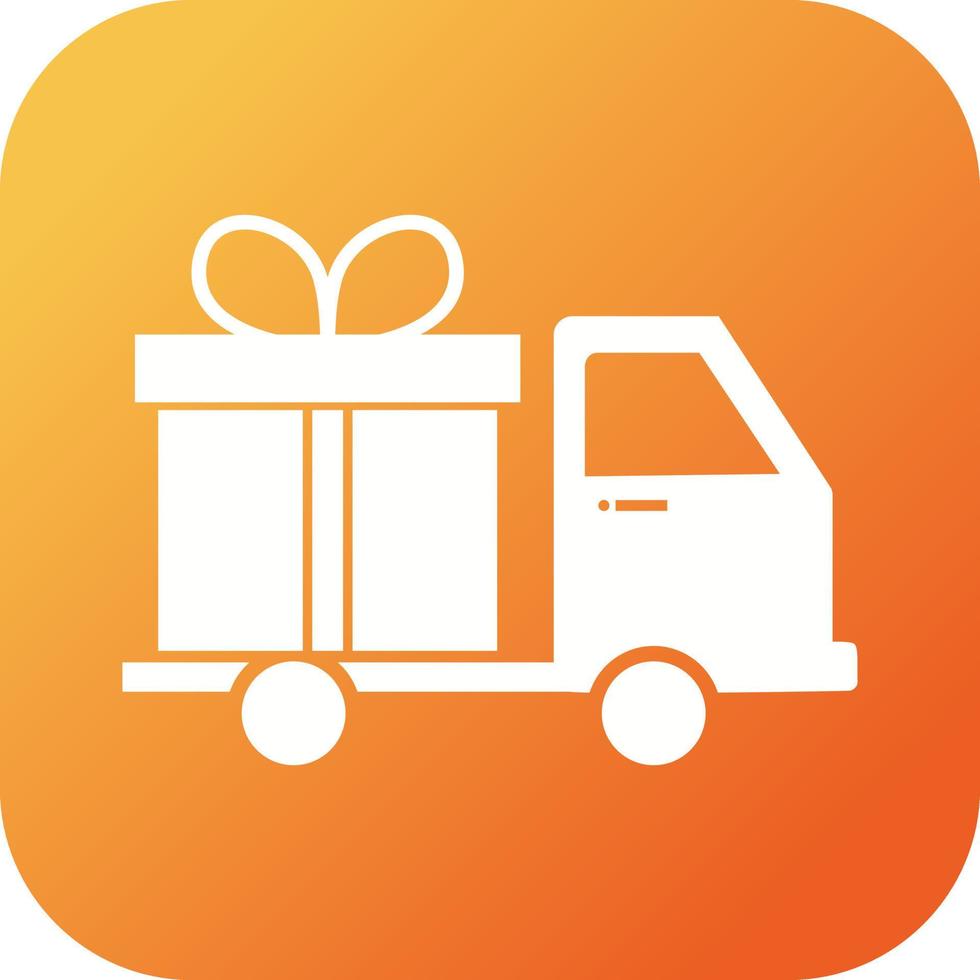 Beautiful Delivery Vector Glyph icon