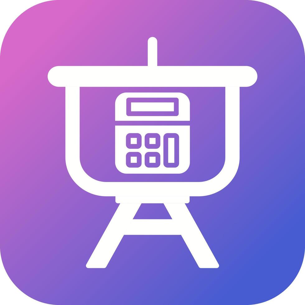 Calculation Presentation Vector Icon