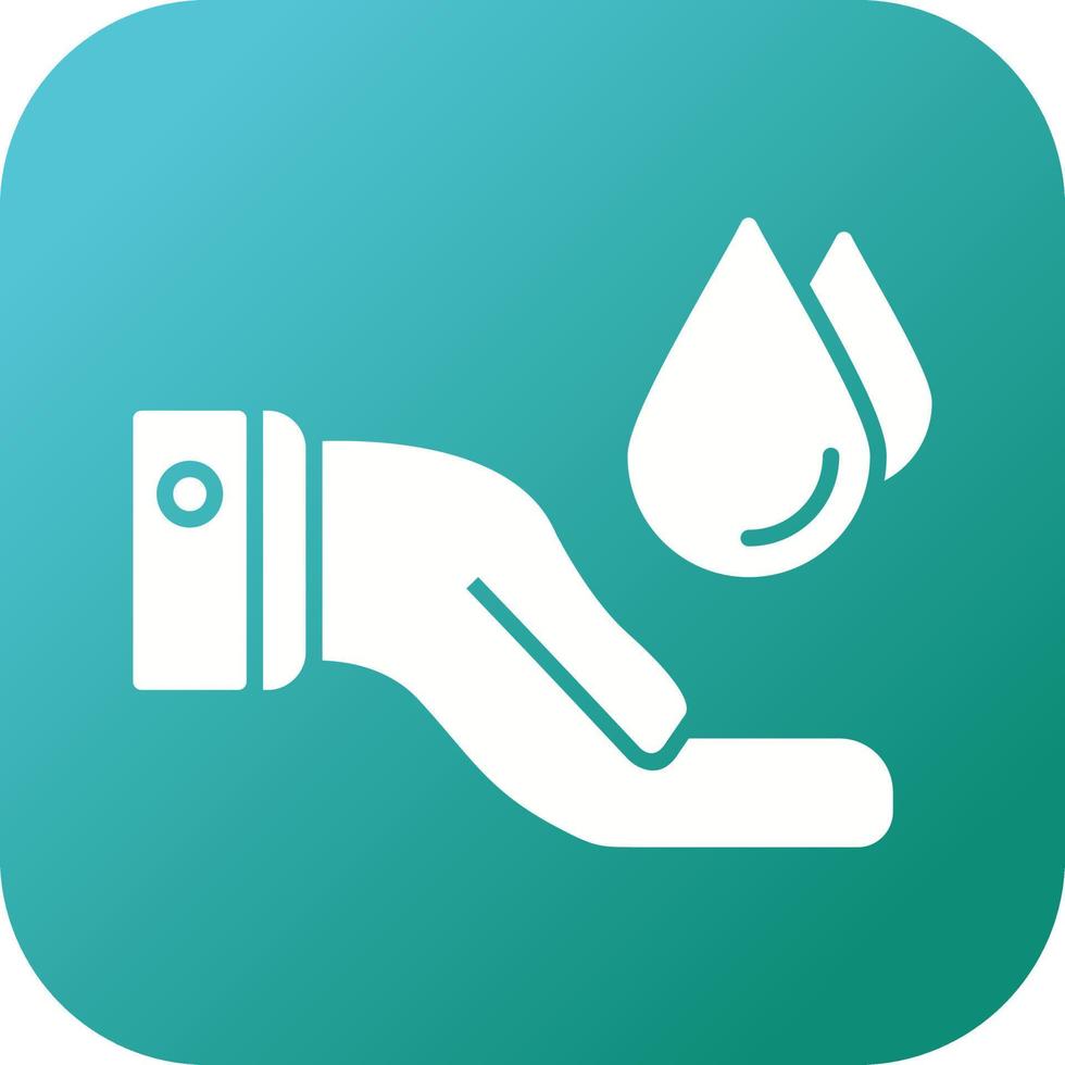 icono de vector de ahorro de agua