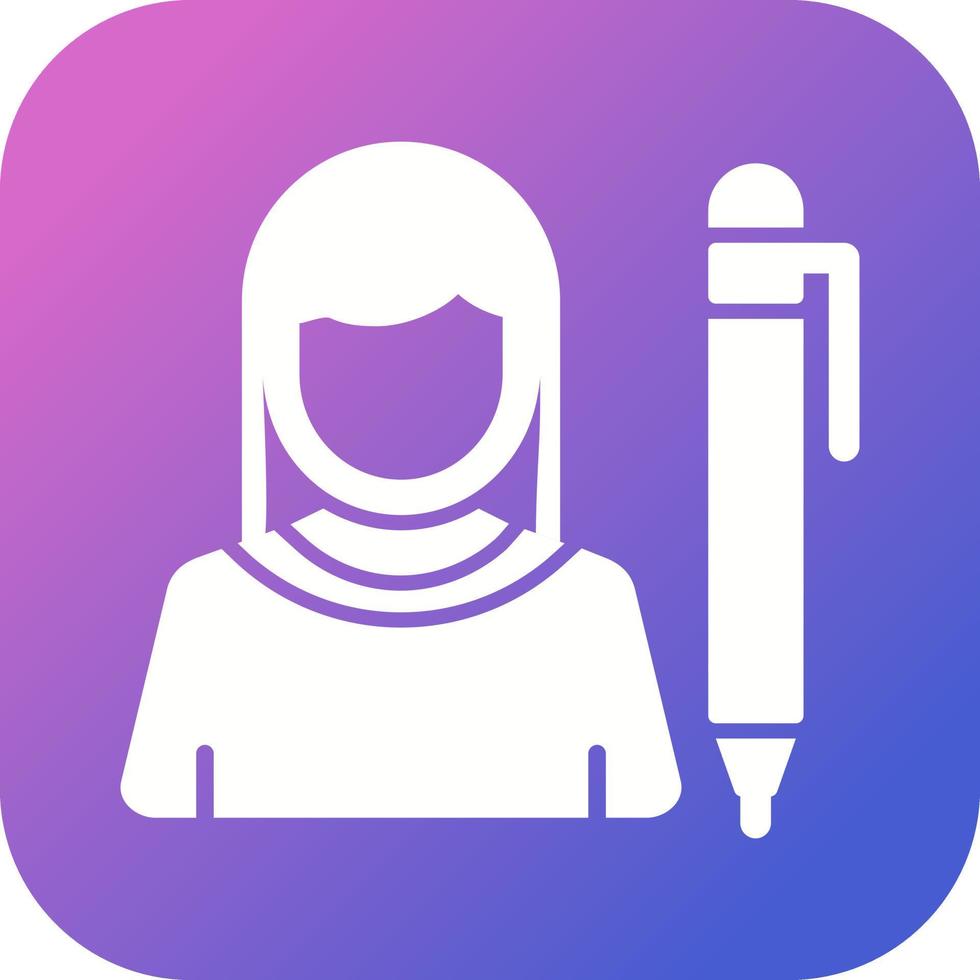 Writer Vector Icon