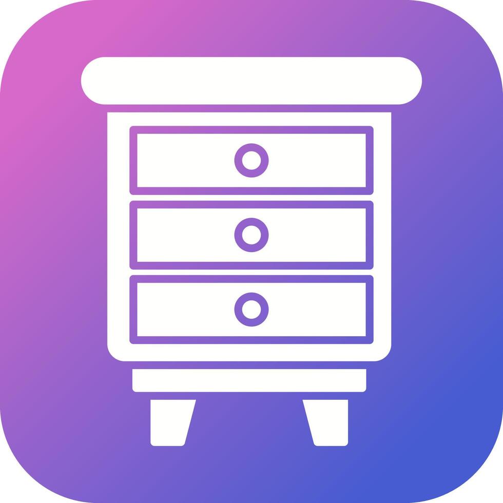 Chest Of Drawers Vector Icon