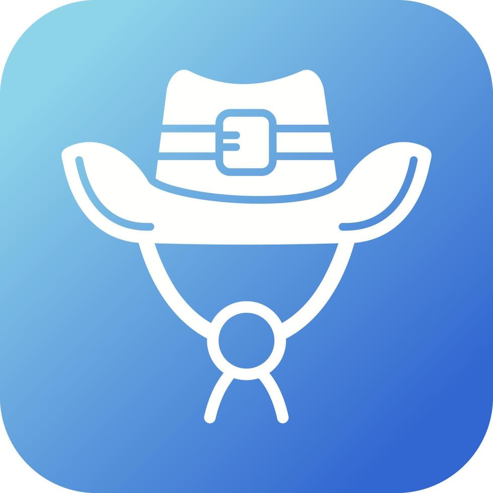 icono de vector de sombrero de vaquero