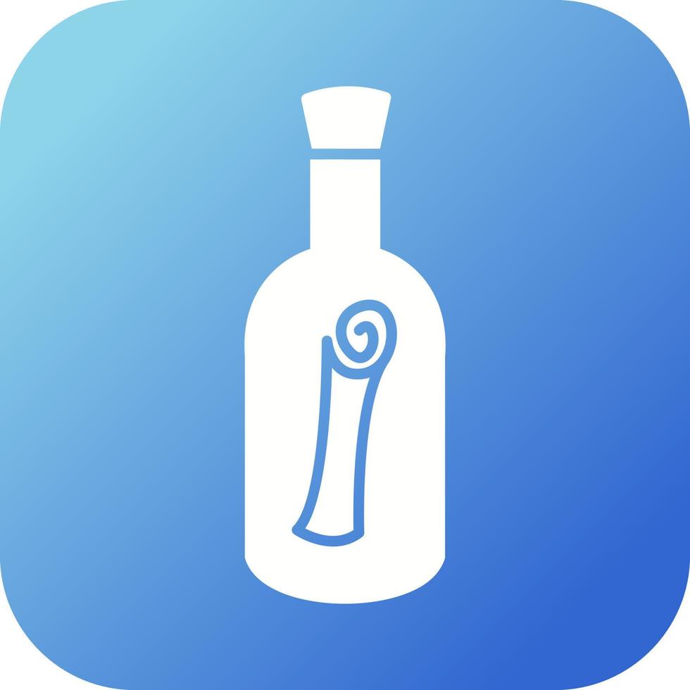 Scroll in Bottle Vector Icon