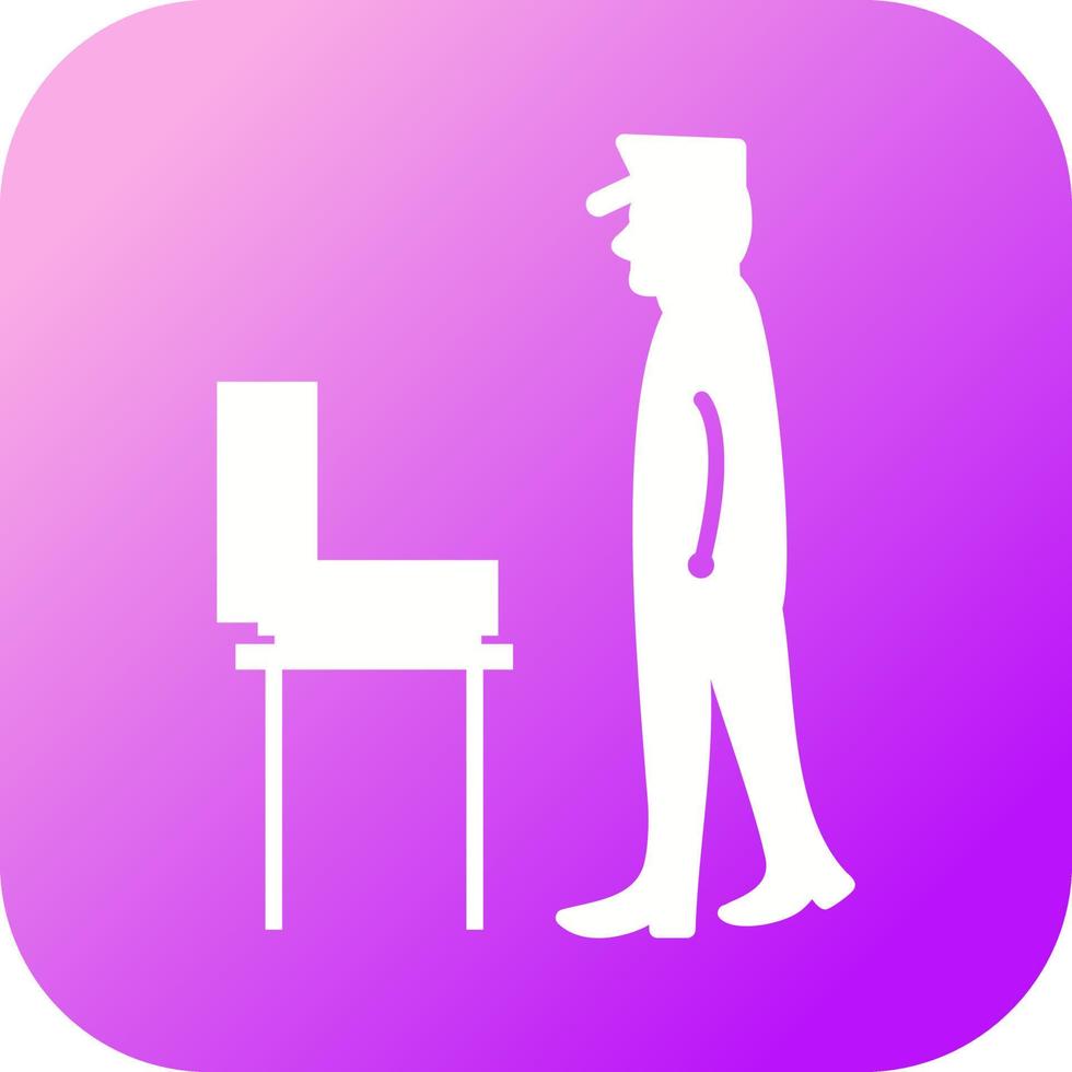 Guard Checking Briefcase Vector Icon