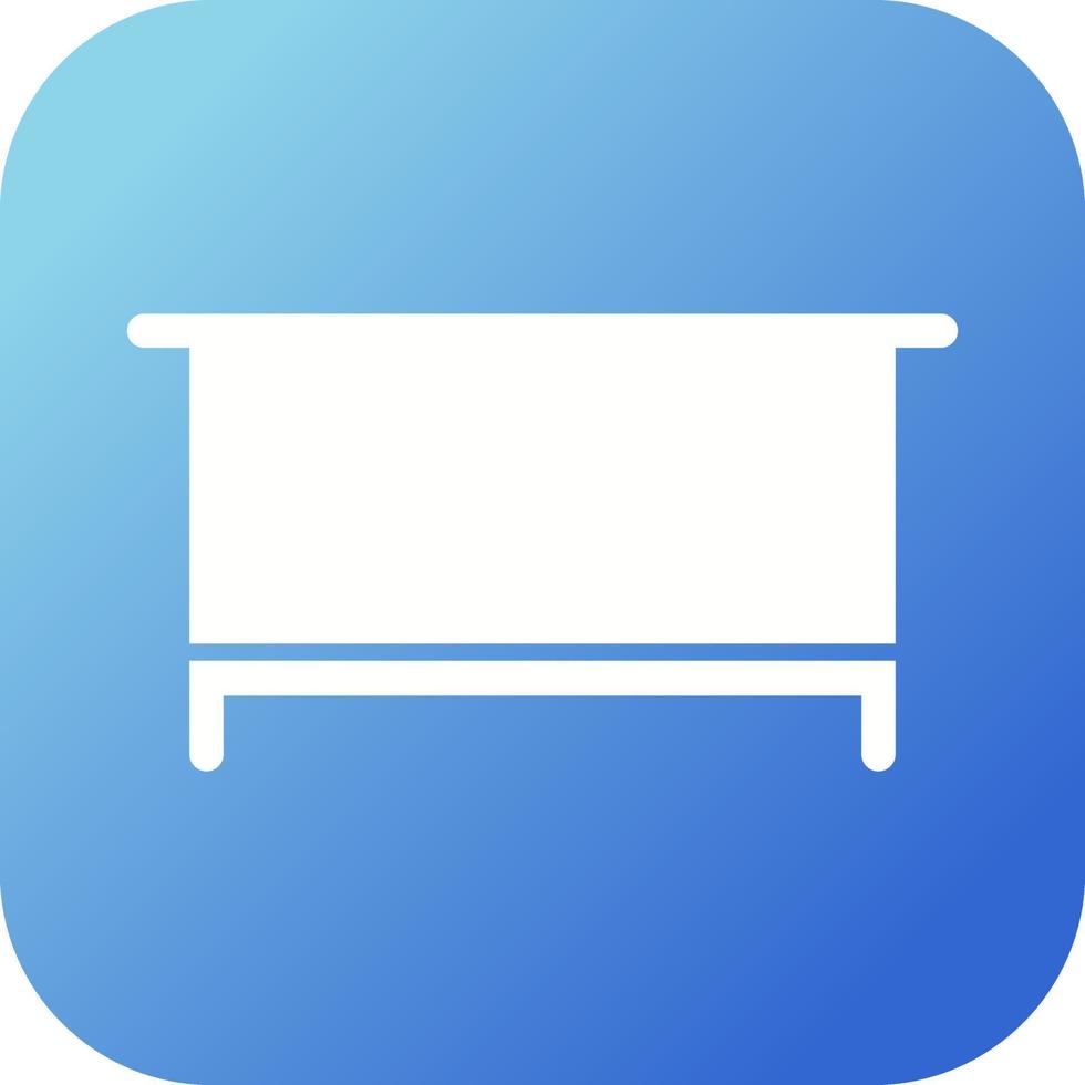 Simple Desk Vector Icon