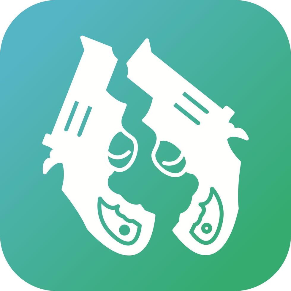 Two Guns Vector Icon