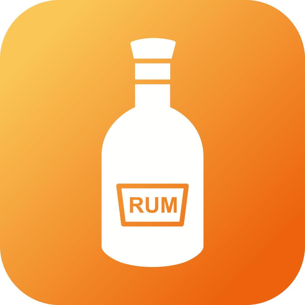 Bottle of Rum Vector Icon