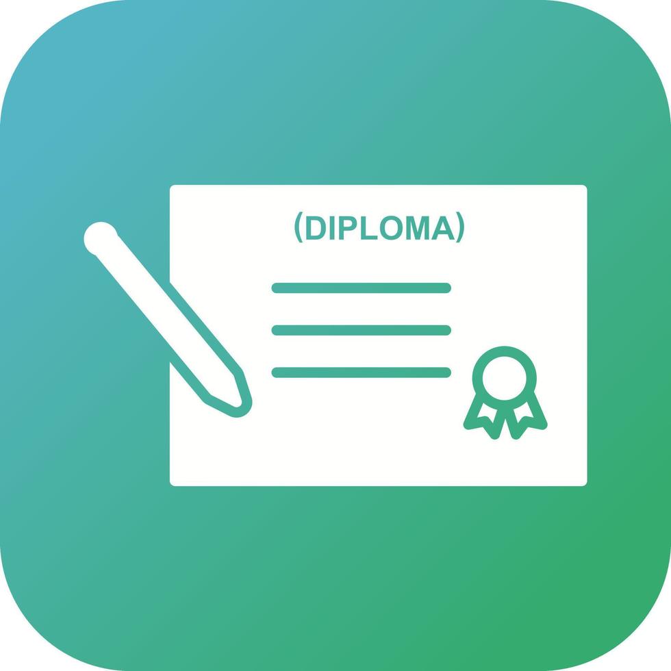 Diploma Vector Icon