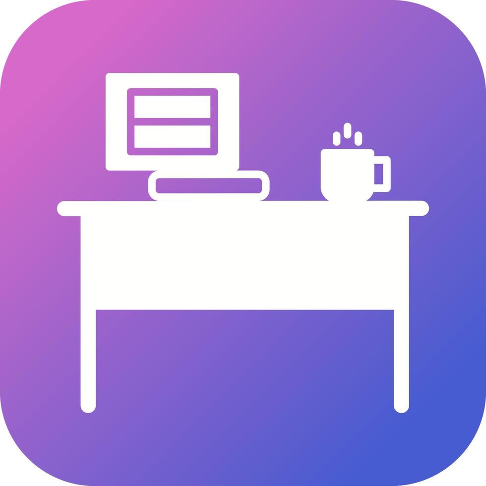 icono de vector de mesa de decoración