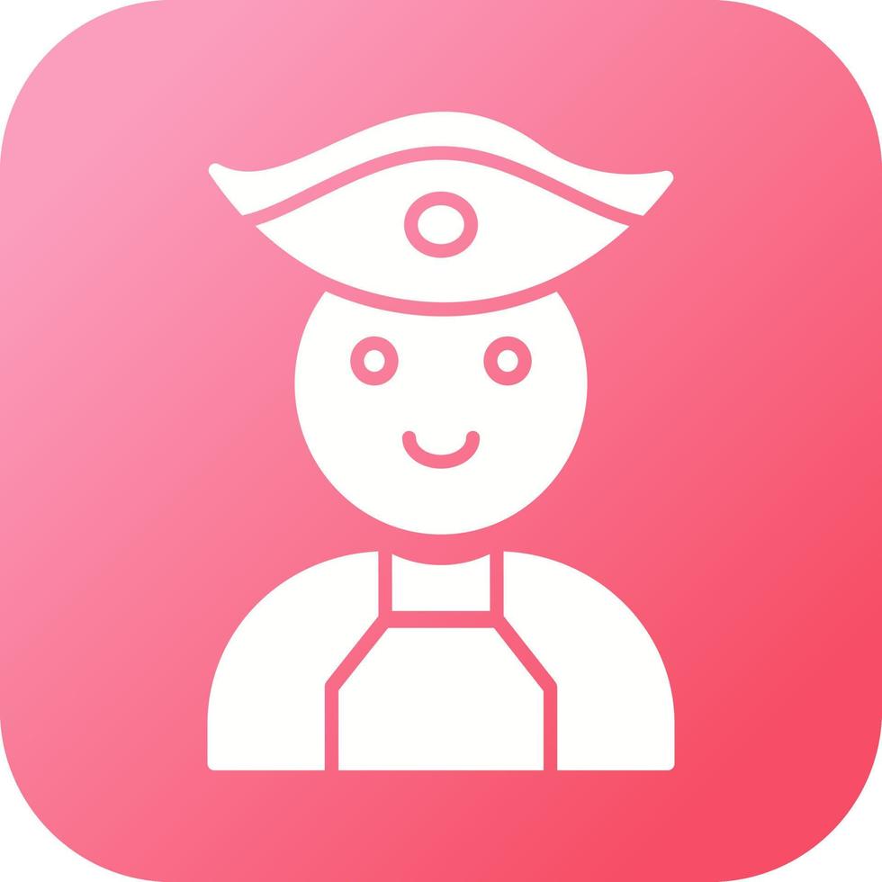 Male Pirate Vector Icon