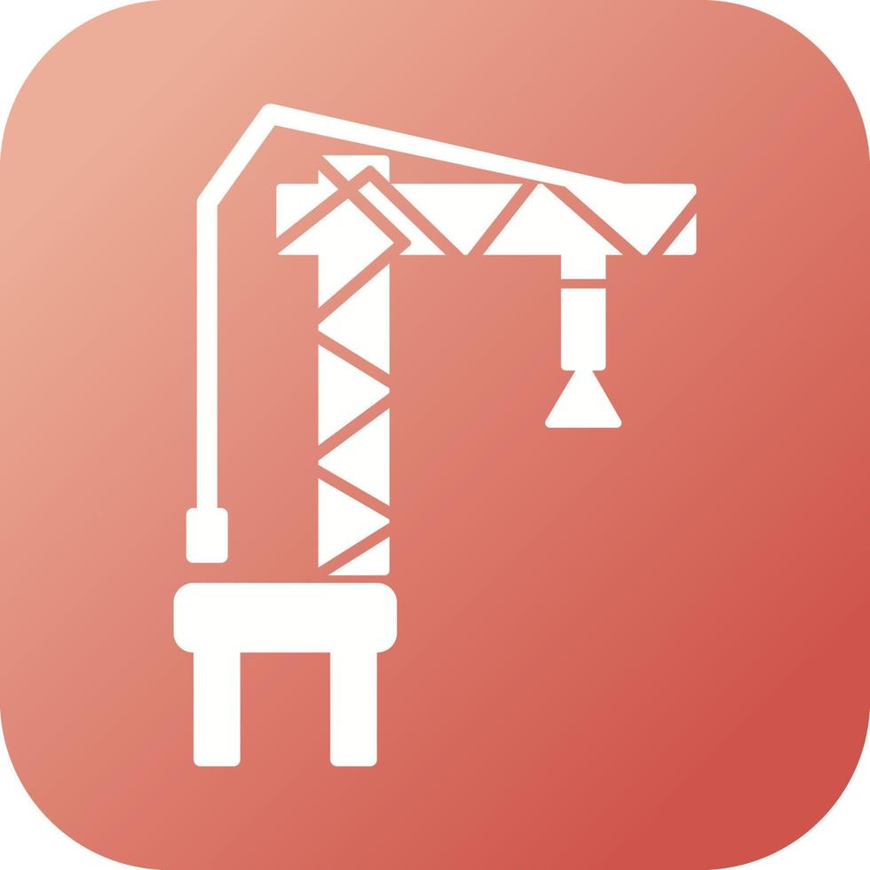 Harbor Crane Vector Icon