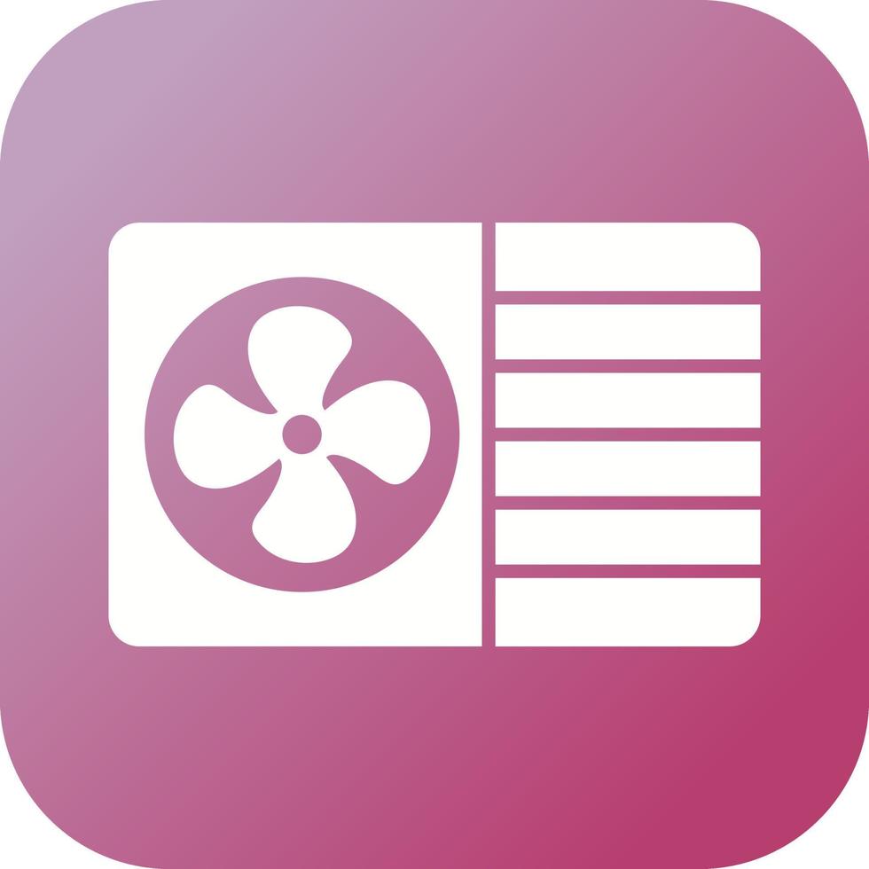 AC Window Unit Vector Icon