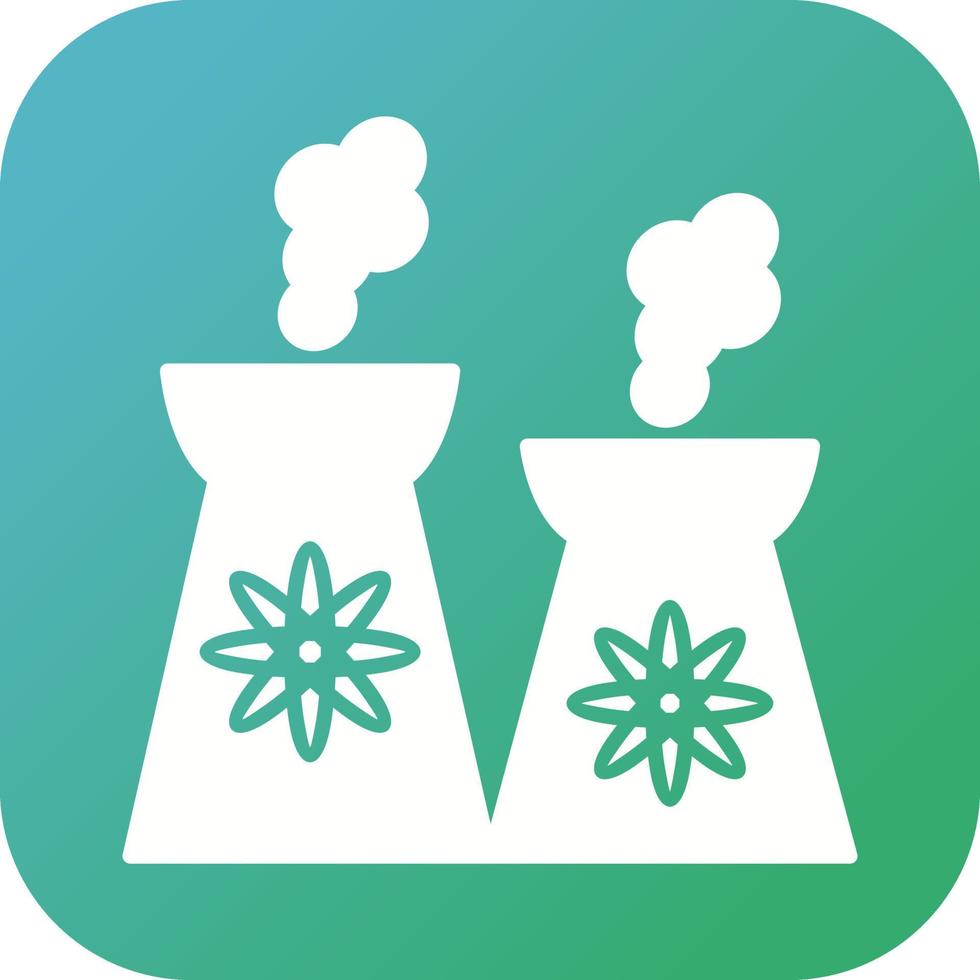 Nuclear Plant Vector Icon
