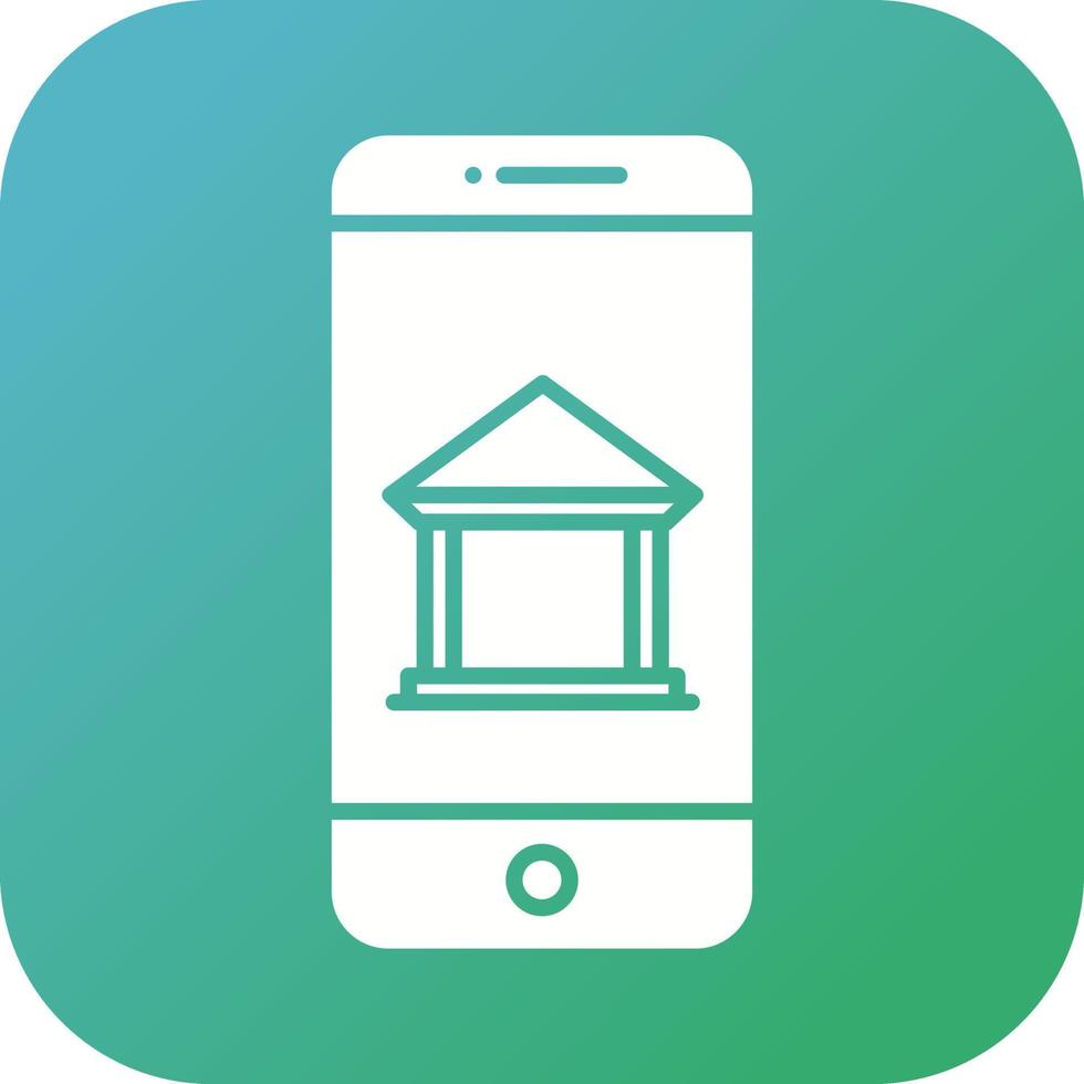 Mobile Banking Vector Icon