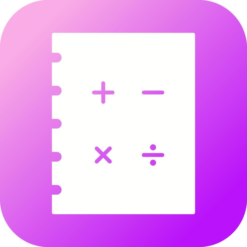 Mathematics Vector Icon