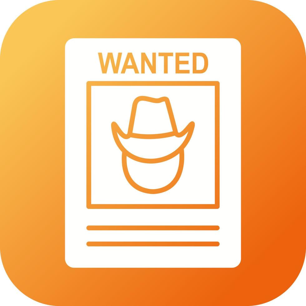 Wanted Poster Vector Icon