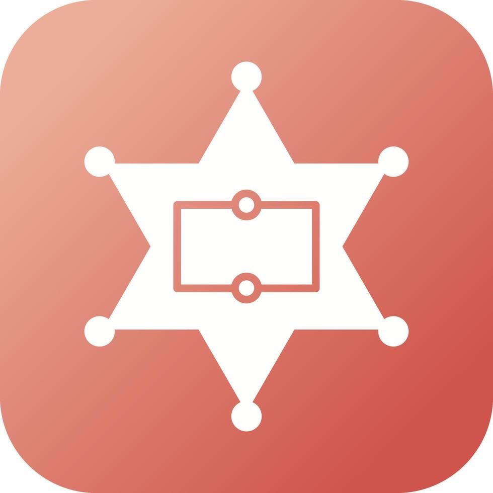 Sherrif Badge Vector Icon