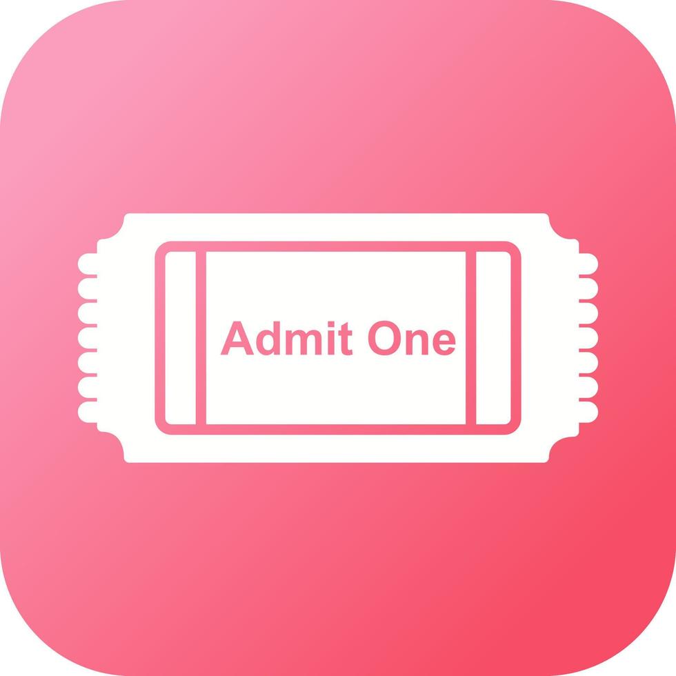 Movie Ticket Vector Icon