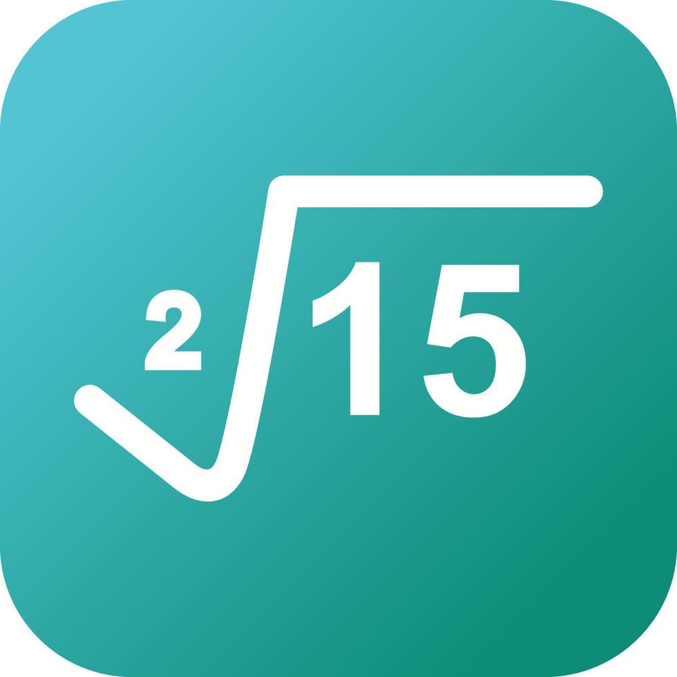 Square Root Vector Icon