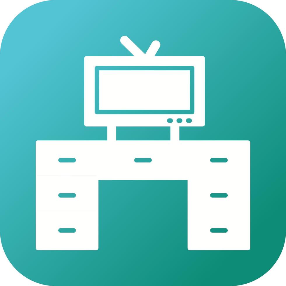 Television Set with Vector Icon