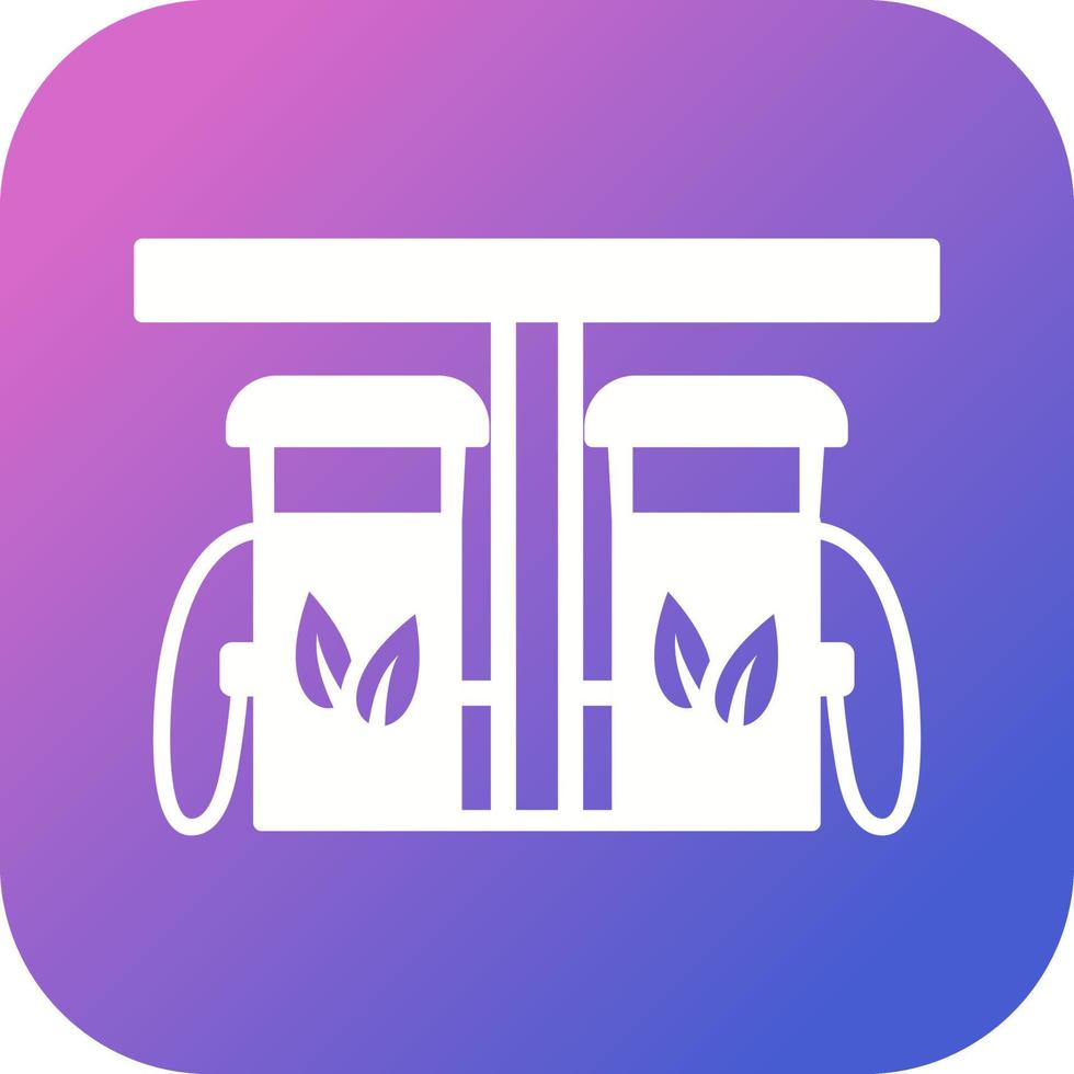 Eco friendly Petrol Pump Vector Icon