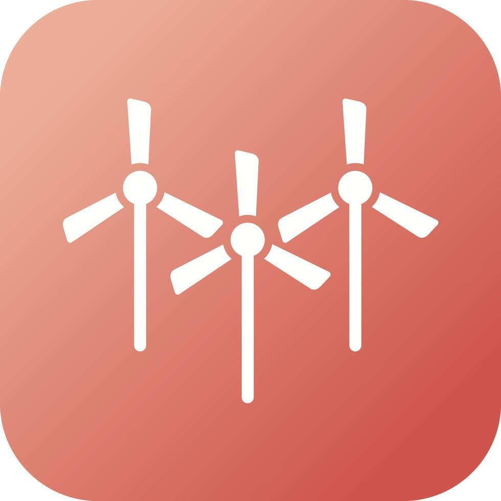 Multiple Windmills Vector Icon