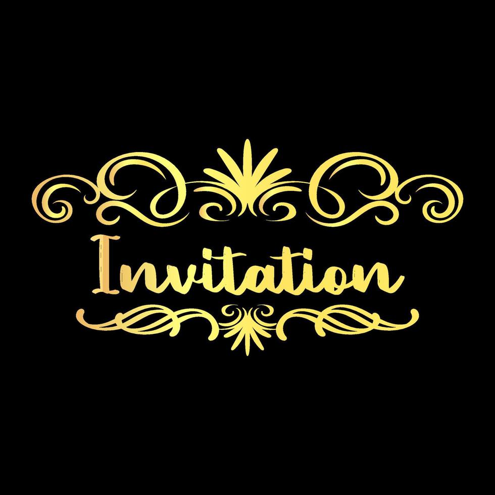 New vintage design template or floral design vector