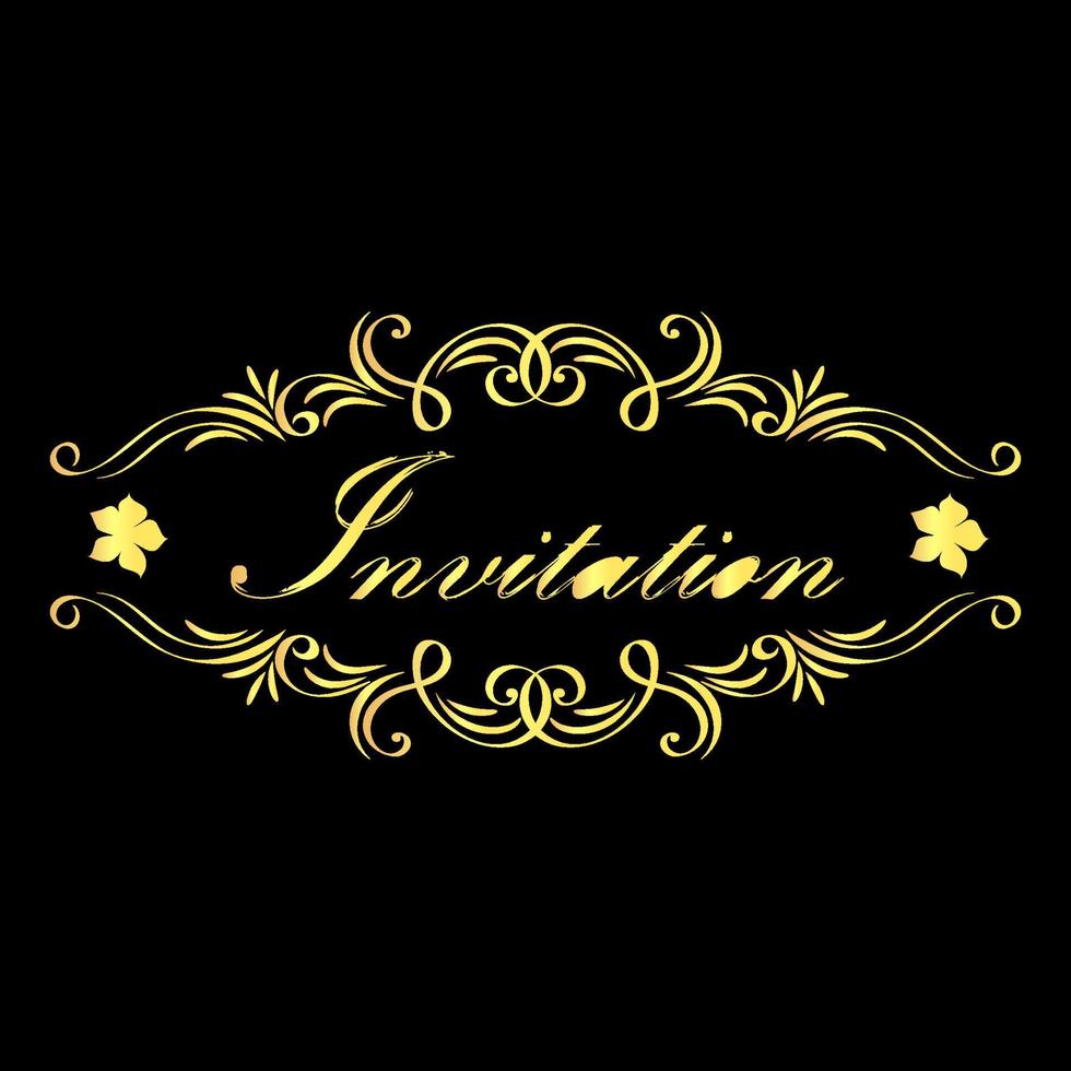 New vintage design template or floral design vector