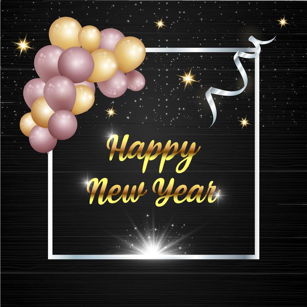 Happy new year 2023 celebration background or happy new year vector