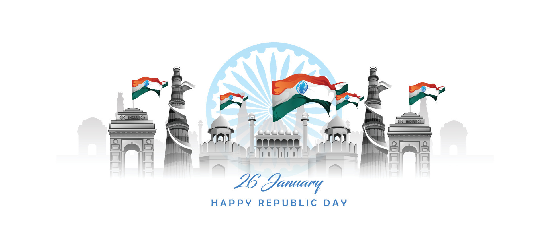 Indian Republic Day Vector Art, Icons, and Graphics for Free Download