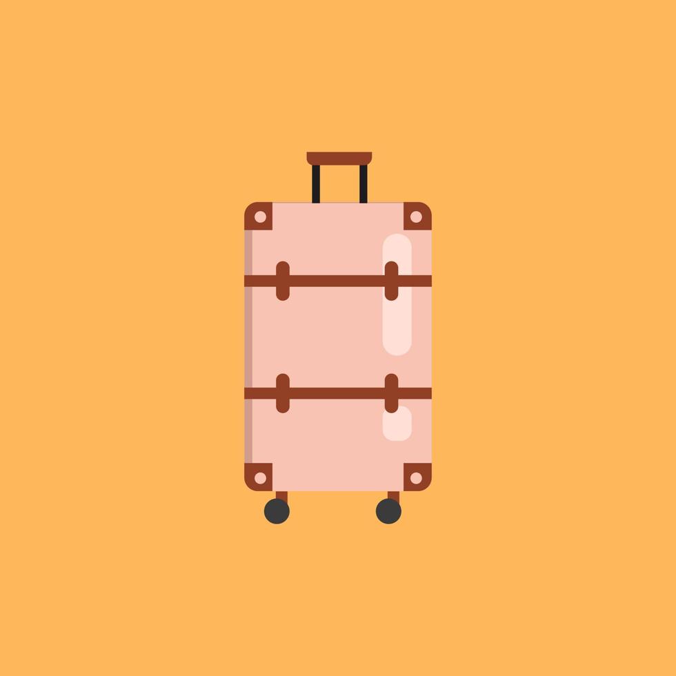 Luggage and suitcase flat illustration vector