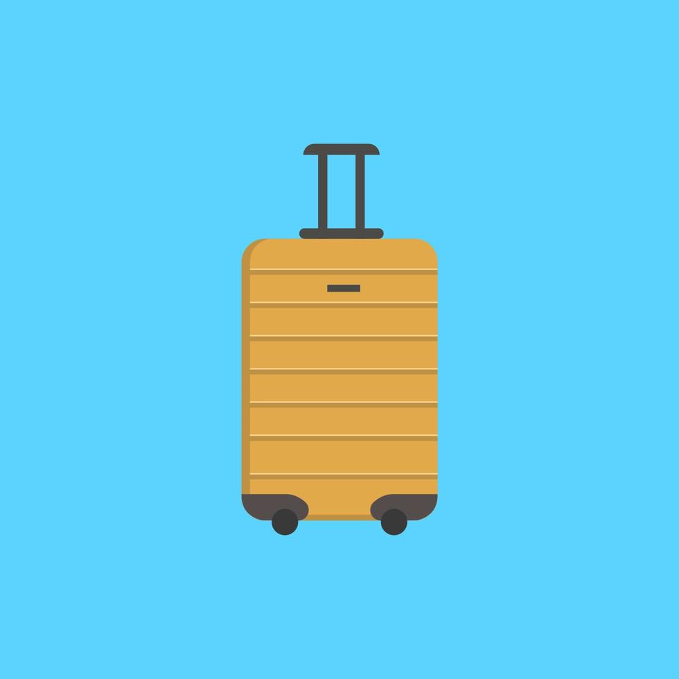 Luggage and suitcase flat illustration vector