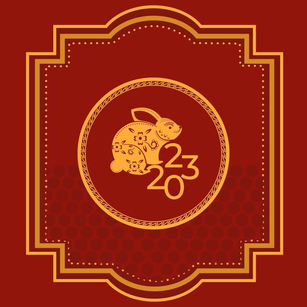 Lunar new year rabbit vector
