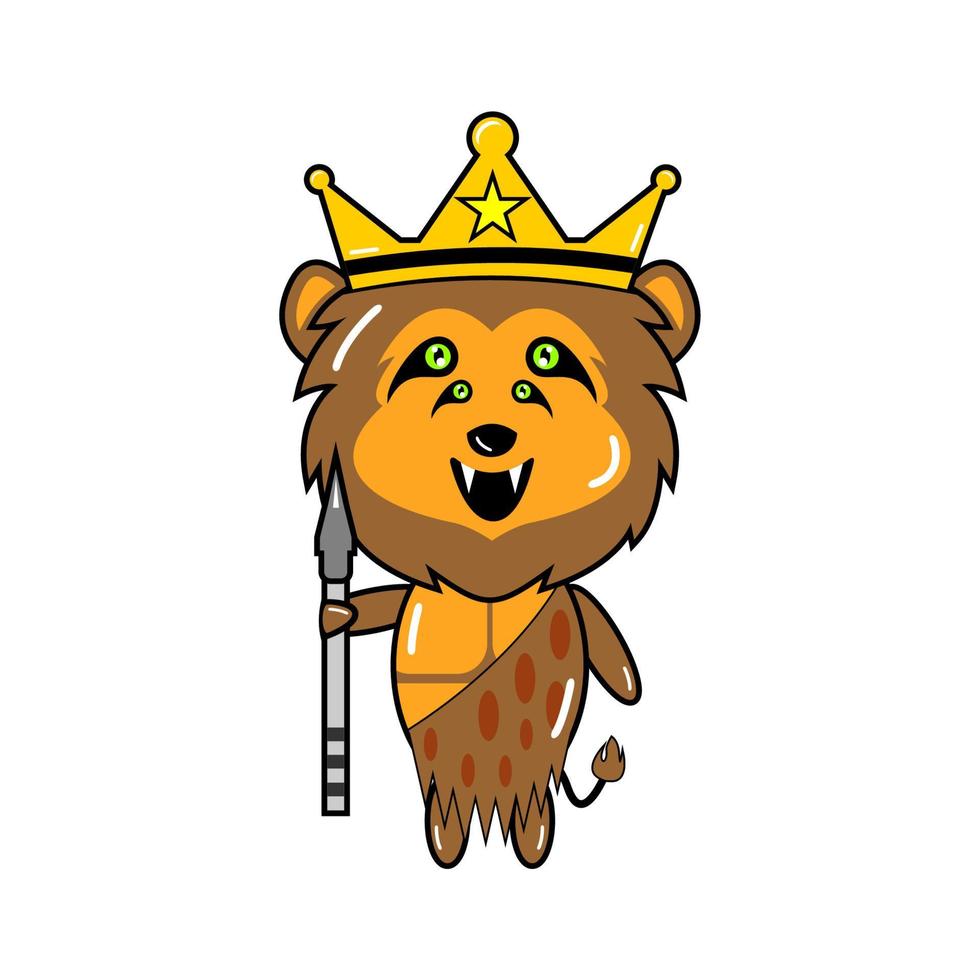 Vector graphic design of the king of the jungle of the lion