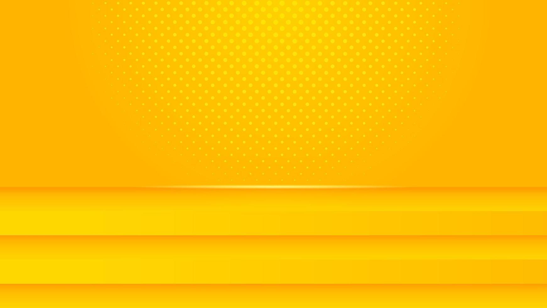 minimalismo abstracto fondo amarillo con vector de formas dinámicas en relieve 3d, diseño de banner con espacio vacío para colocar texto u objeto