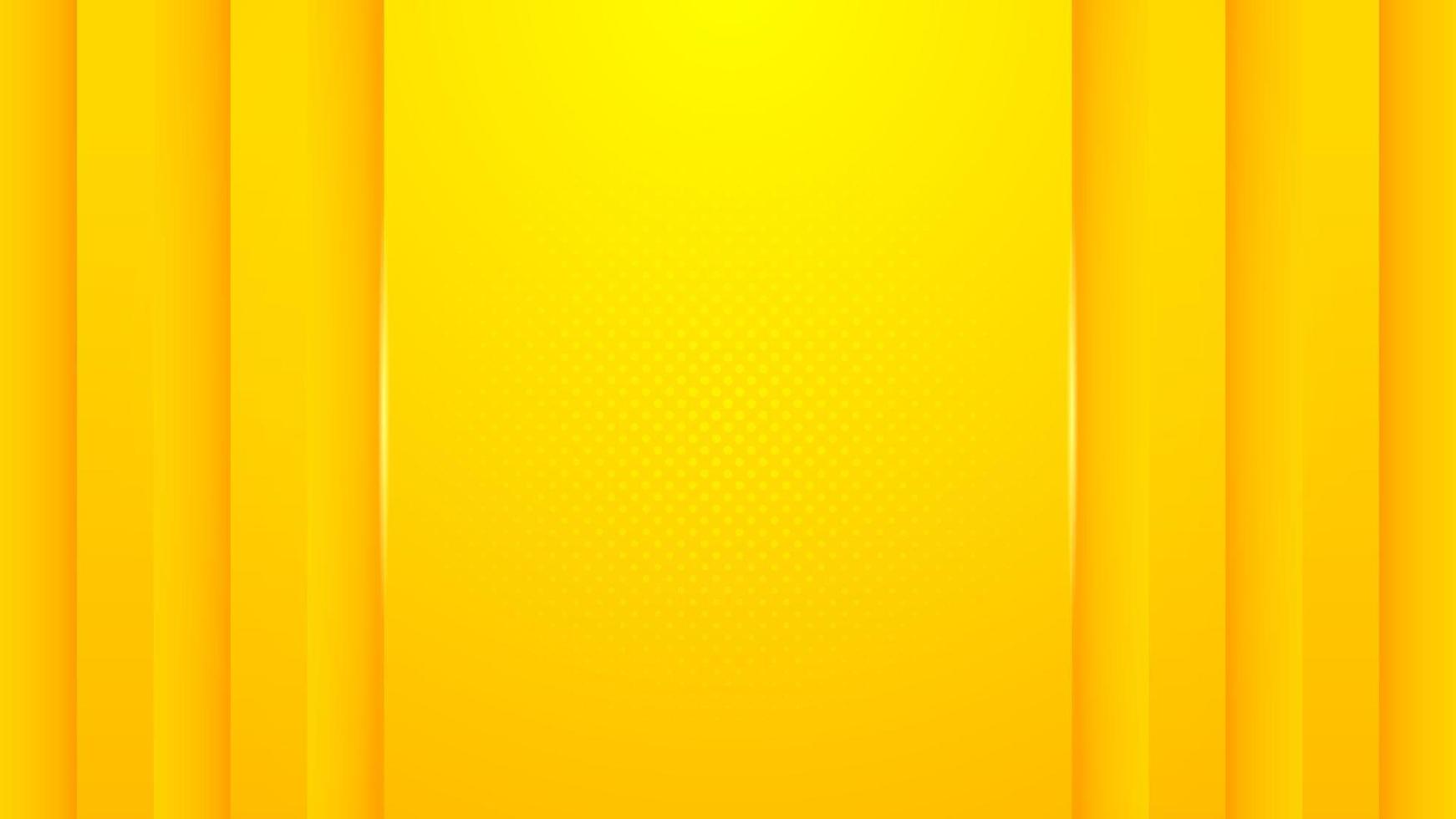 minimalismo abstracto fondo amarillo con vector de formas dinámicas en relieve 3d, diseño de banner con espacio vacío para colocar texto u objeto