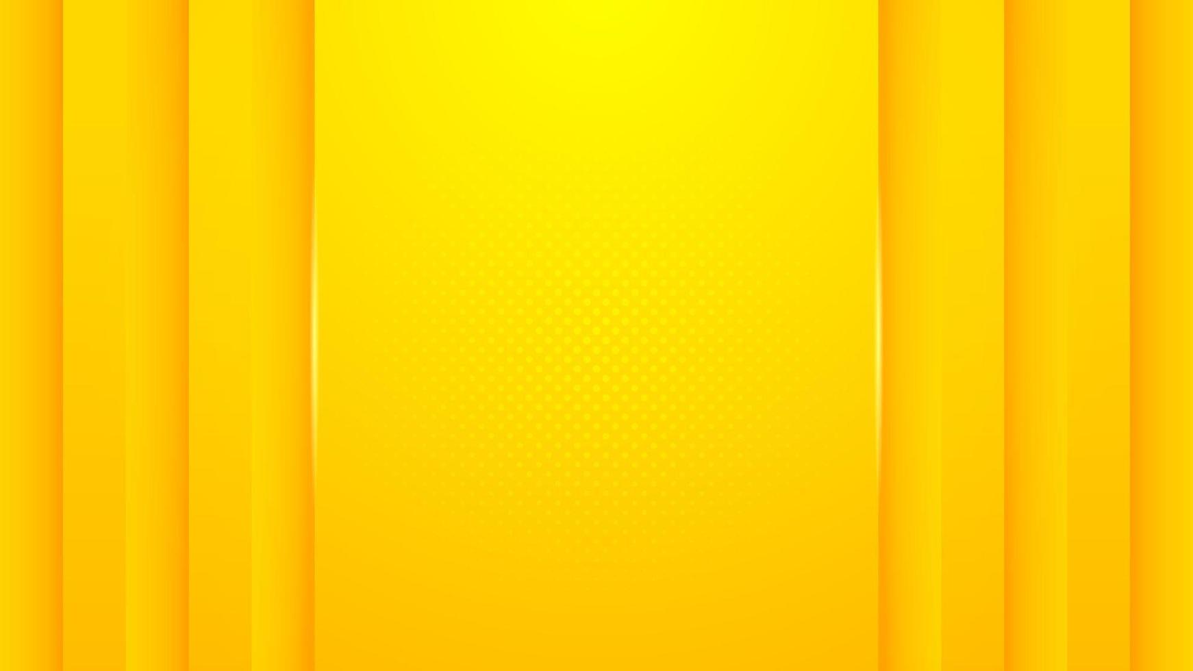 minimalismo abstracto fondo amarillo con vector de formas dinámicas en relieve 3d, diseño de banner con espacio vacío para colocar texto u objeto