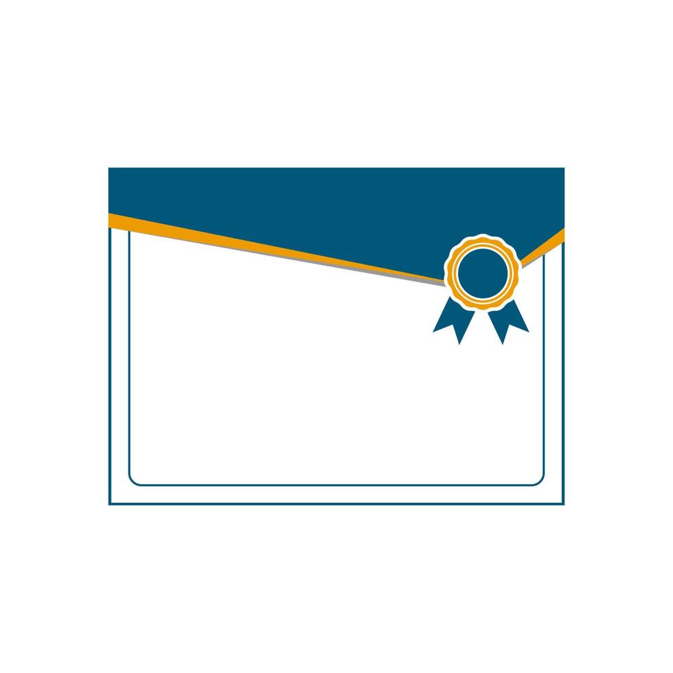 Certificate vector design template