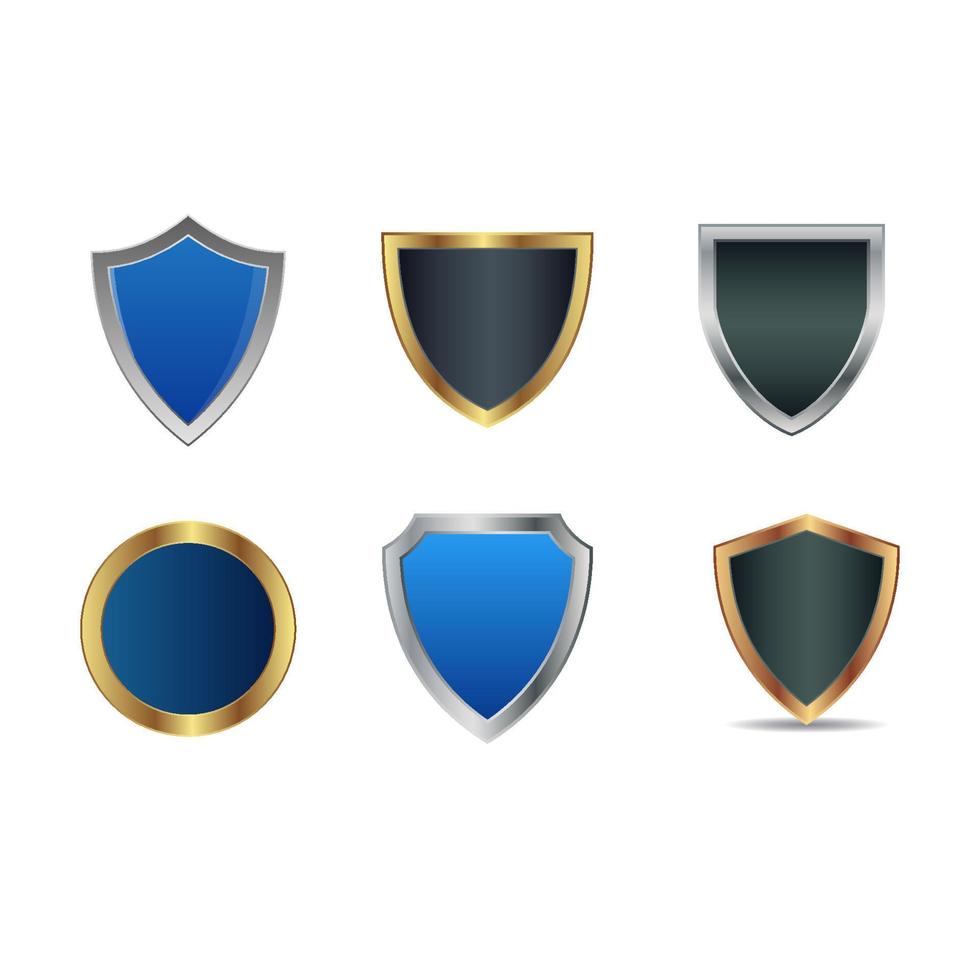 Shield Shiny icon vector design templates