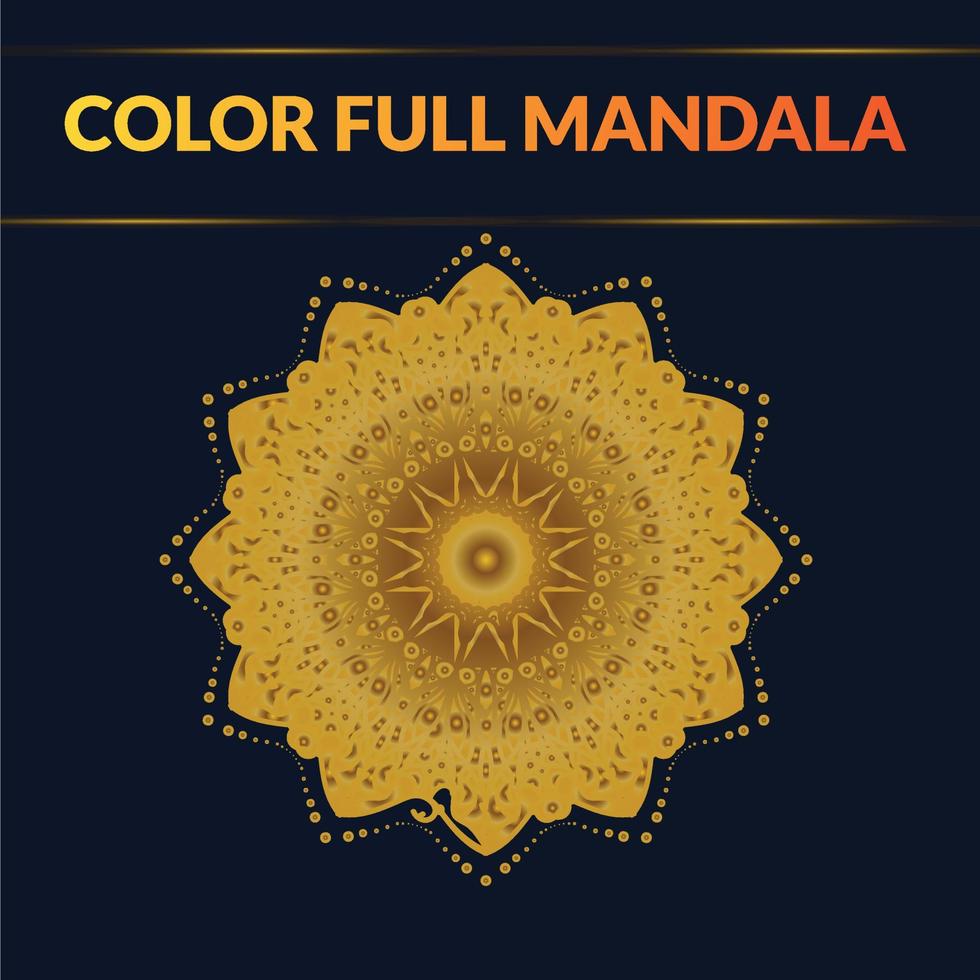 plantilla de mandala de lujo vector